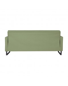 Divano funzione letto e contenitore Legen 3 Posti in vellutino verde oliva 210x85x87H