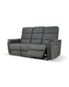 Divano recliner elettrici 3 posti grigio Faber 191x77x105H