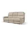 Divano 3 posti recliner elettrici tessuto tortora Claus 211x77x103H