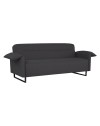 Divano funzione letto Odin 3 posti in tessuto antracite 199x85x85H