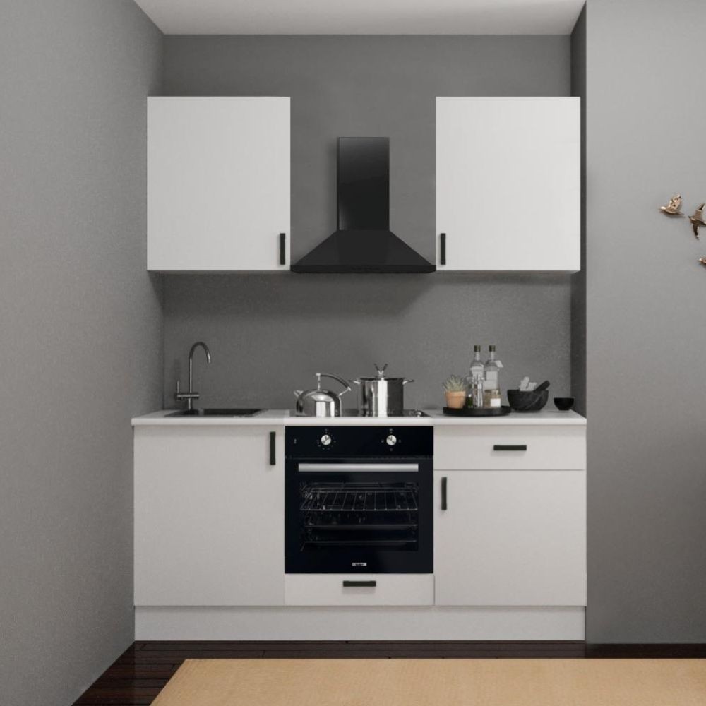 Cucina completa di elettrodomestici Asti 180 colore bianco