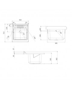 Mobile Lavatoio bianco Garden 45x50x85 PVC