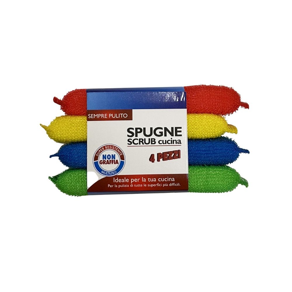 Set spugne scrub per cucina 4 pezzi