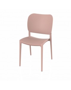 Sedia in polipropilene colore rosa antico design elegante Orbita