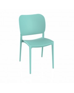 Sedia in polipropilene colore verde tiffany design elegante Orbita