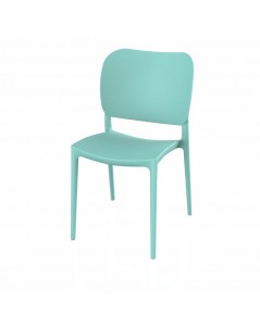 Sedia in polipropilene colore verde tiffany design elegante Orbita