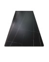 Tavolo piano ceramica effetto marmo nero Manta 180x90