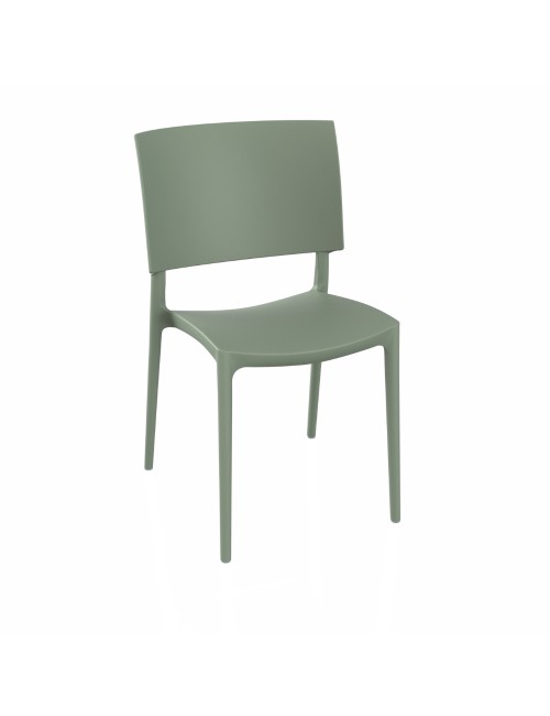 Sedia in polipropilene colore menta design geometrico Sharp