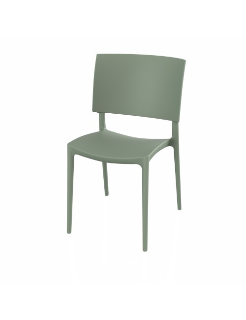 Sedia in polipropilene colore menta design geometrico Sharp