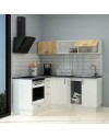 Cucina angolare 180x160 reversibile Cassino con elettrodomestici colore bianco