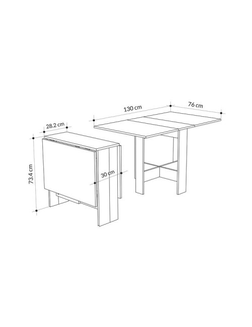 Tavolo Pieghevole Salvaspazio Artemio Colore Light Mocha Prezzo