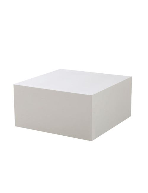 Tavolino da salotto bianco quadrato Lola 80x80x40H