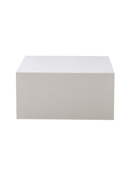 Tavolino da salotto bianco quadrato Lola 80x80x40H