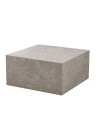 Tavolino da salotto effetto marmo beige Lola 80x80x40H