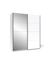 Armadio 2 ante scorrevoli bianco con specchio Zegna 170x59.2x205H