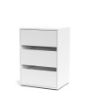 Cassettiera 3 cassetti colore bianco Smart ST2 50.8x39.6x71.3H