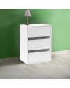 Cassettiera 3 cassetti colore bianco Smart ST2 50.8x39.6x71.3H