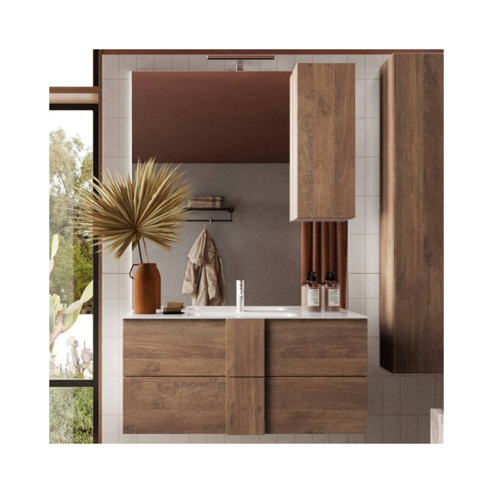 Mobile bagno sospeso Salemi80 colore rovere mercure 80x47x53H