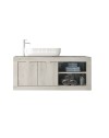 Mobile bagno sospeso colore pino bianco Basic92 92x47x47H