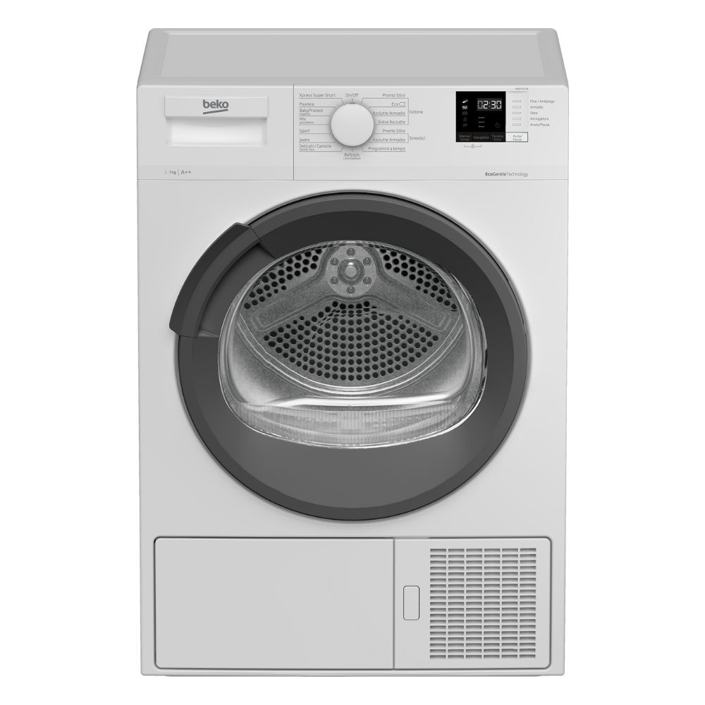 Asciugatrice slim 7 kg Beko MDXS727A classe A++ bianco