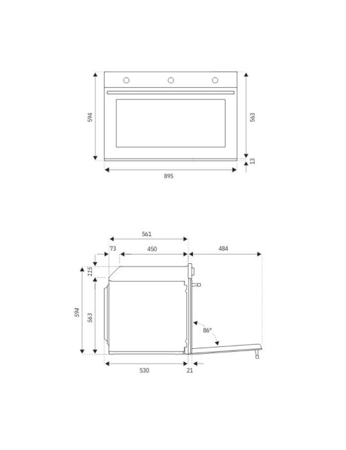 Forno a gas incasso Bertazzoni F905PROGKX 90 cm acciaio inox classe A