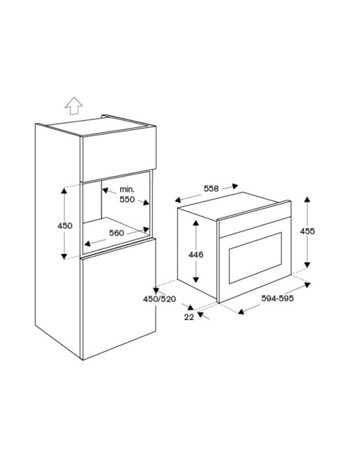 Forno microonde da incasso Bertazzoni F457PROMWTX 32 litri inox