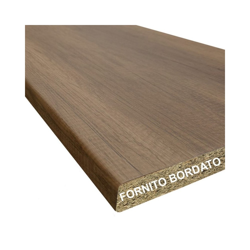 Top cucina colore noce 195x60x3.8H