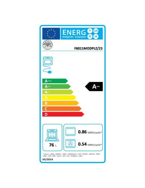 Forno incasso pirolitico Bertazzoni F6011MODPLZ classe A++ colore zinco display LCD