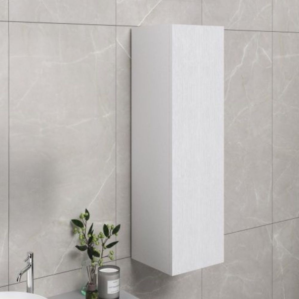 Colonna pensile bagno colore bianco 30x30x120 con anta: eleganza e funzionalità per ogni ambiente