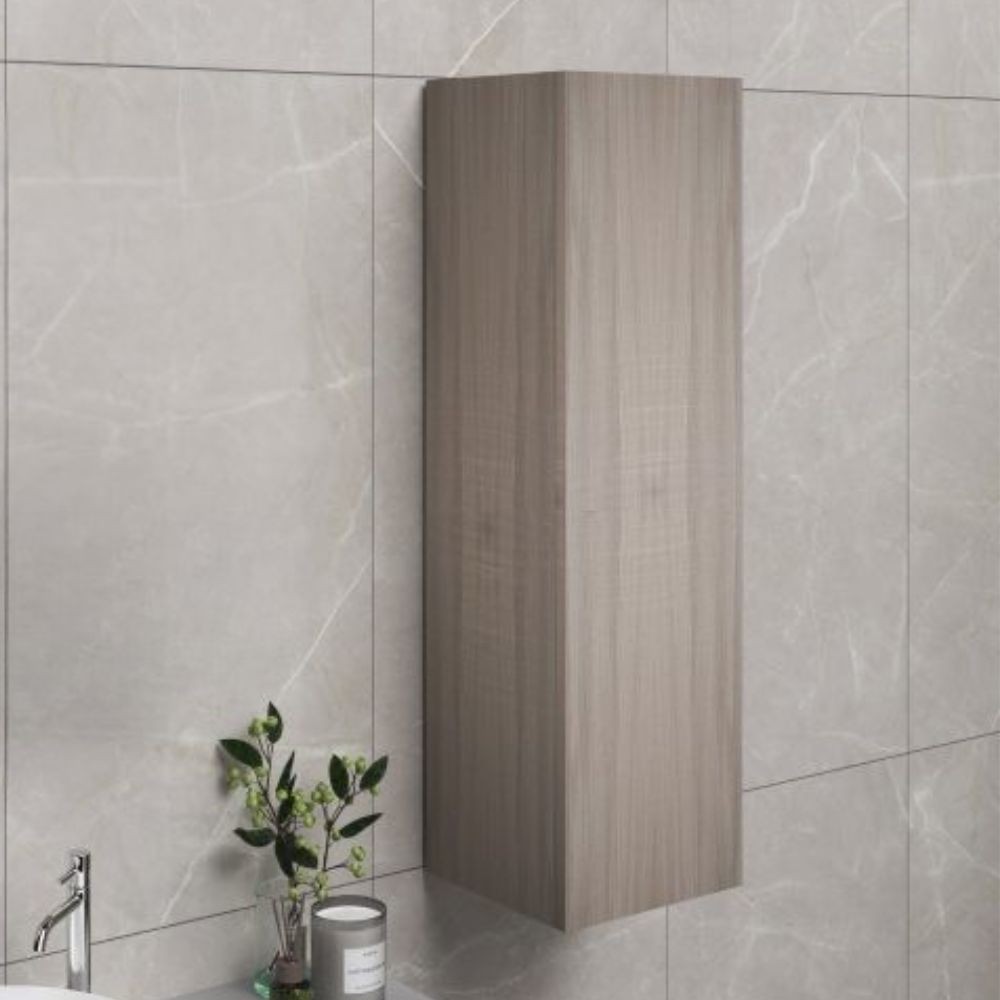 Colonna pensile bagno colore olmo 30x30x120 con anta: eleganza e funzionalità per ogni ambiente