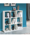 Libreria 9 vani a giorno bianco Hawai 106x32x106H