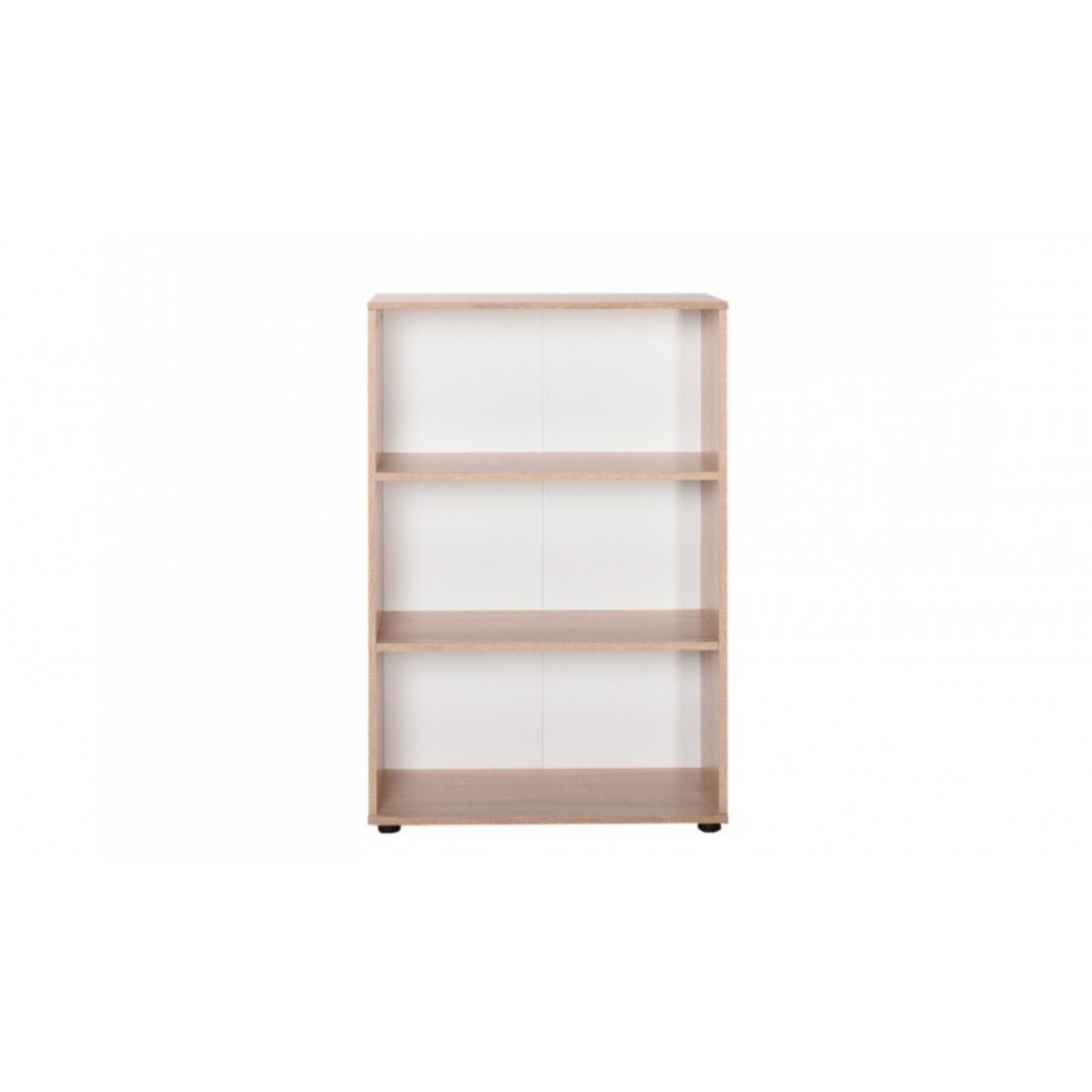 Libreria bassa con tre ripiani rkt330 colore rovere