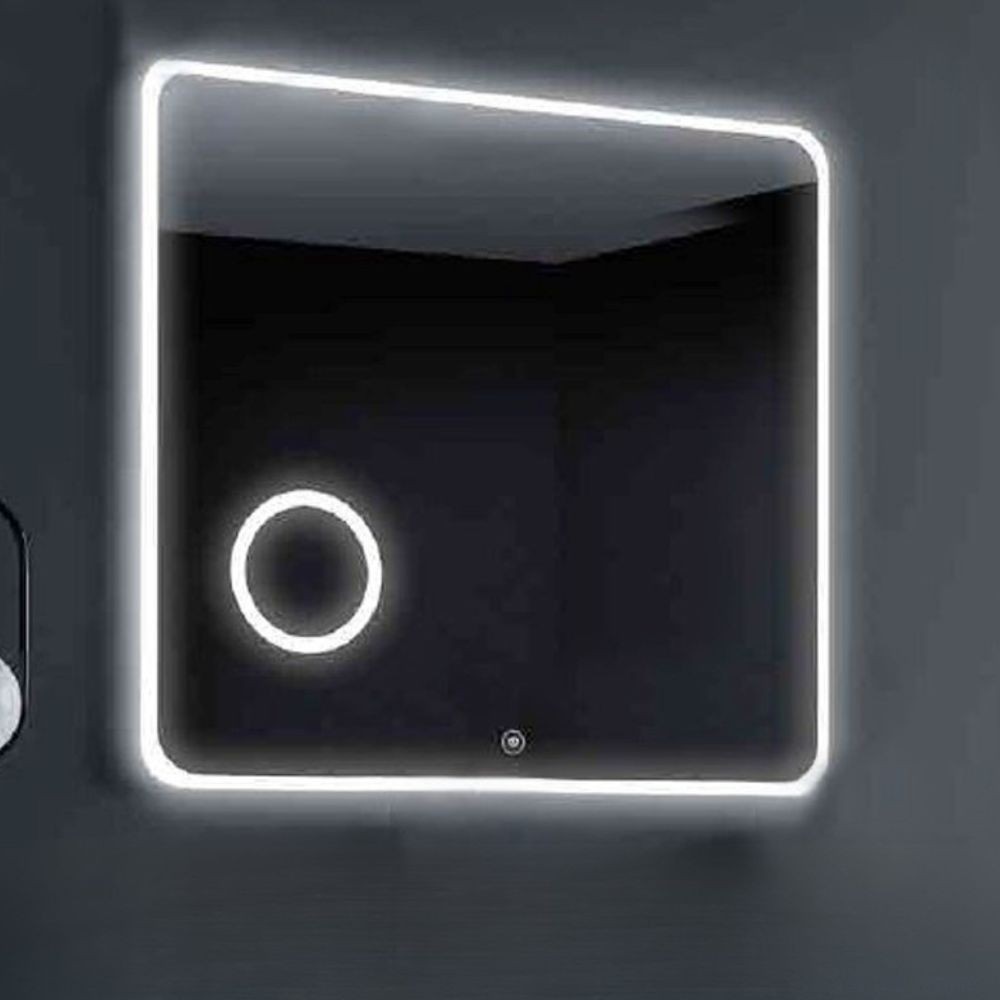 Specchio bagno illuminazione LED anti appannamento Hanoi 80x80: innovazione e stile per un bagno di design