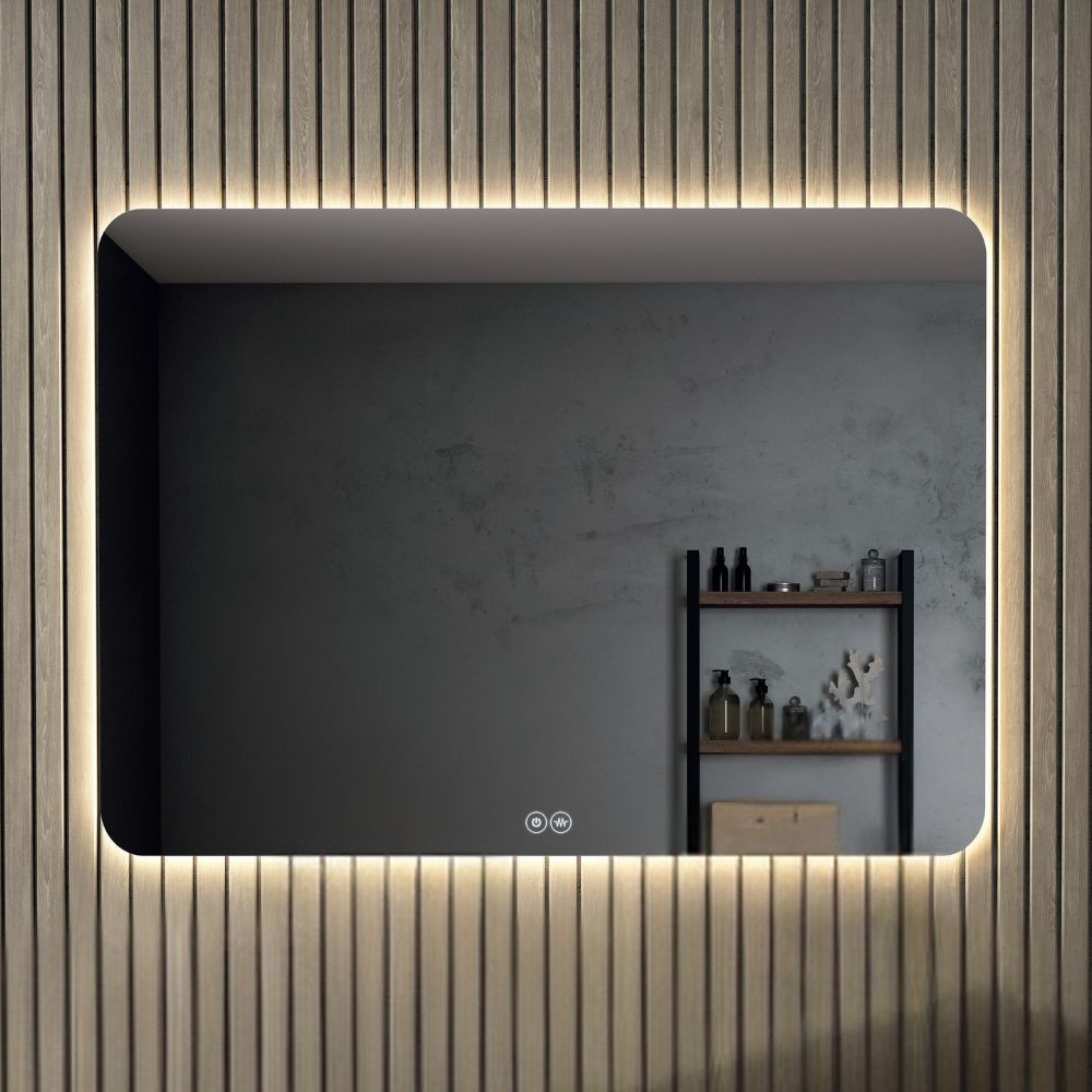 Specchio bagno retroilluminato LED anti appannamento Dacca 120x80