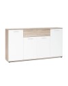 Mobile multiuso Jacky3 4 ante bianco e 2 cassetti rovere 160x35x85H: eleganza e funzionalità per ogni ambiente