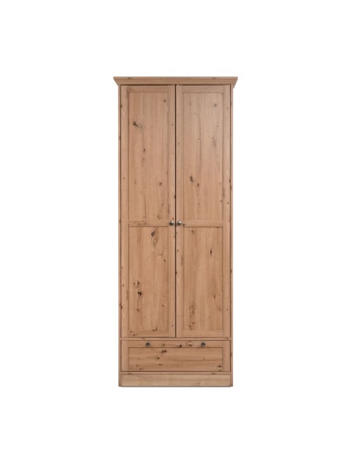 Armadio tuttopiani 2 ante e cassetto rovere anticato Timber40A  80x39x200H L’eleganza del legno, la funzionalità dello spazio