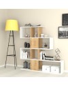 Libreria bifacciale 145x145x29 cm. Aktif bianco rovere