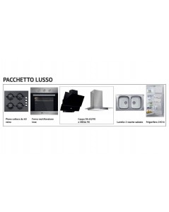 Cucina 255 cm Aura Lusso con elettrodomestici