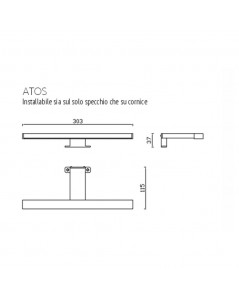 Lampada LED per bagno Atos 5,6 watt