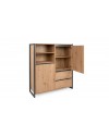 Credenza alta L120XP40XH140 quercia antracite Denver 51