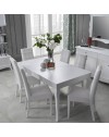 Tavolo allungabile 160x90x78H cm. Giselle colore bianco