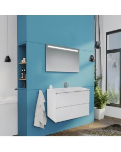 Mobile bagno sospeso Carezza 80x46x54 H colore bianco lucido Prezzo