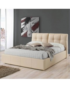 Letto Matrimoniale con Contenitore Melia Colore Crema Prezzo