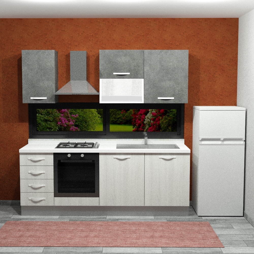 Cucina moderna Lira 225x217 H