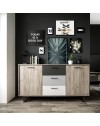 Credenza 2 ante e 3 cassetti Orlando 4 colore rovere