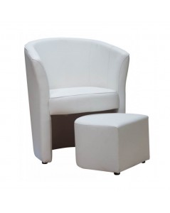 Poltrona Pegasus con Pouf Estraibile Colore Bianco Prezzo