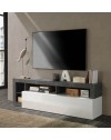 Porta TV Mogol 184x42x58H colore bianco lucido ossido