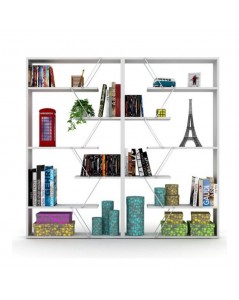 Libreria Tars 84x24x157H RF1603242 Colore Bianco Prezzo