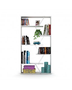 Libreria Tars 84x24x157H RF1603242 Colore Bianco Prezzo