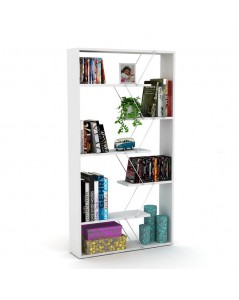 Libreria Tars 84x24x157H RF1603242 Colore Bianco Prezzo